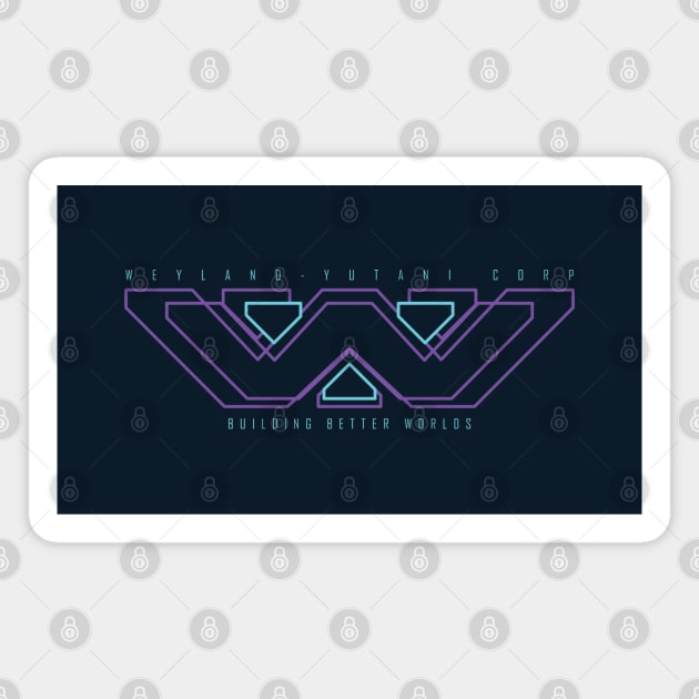 Aliens - Weyland Yutani Corp Magnet by BadBox